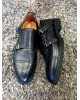 Ανδρικά monk straps παπούτσια μαύρα
