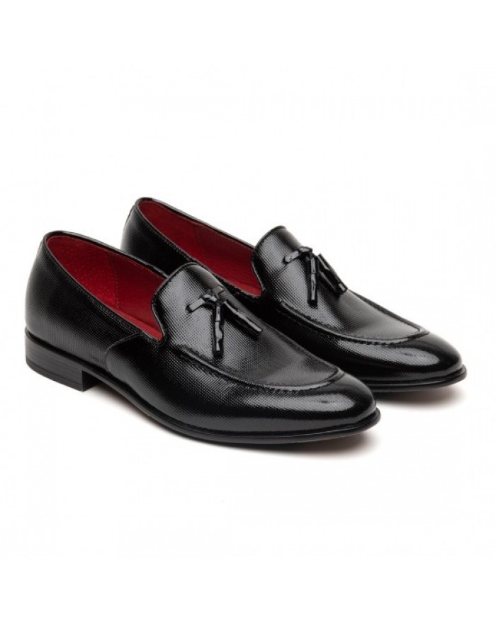 Ανδρικά Luxury μαύρα παπούτσια armatura Raymont