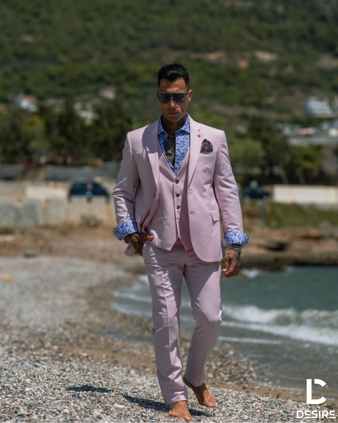 Ανδρικό Κοστούμι Dezign ροζ